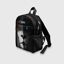 Детский рюкзак ЛЕВ - НЕОНОВЫЕ ГЛАЗА, цвет: 3D-принт — фото 2