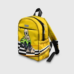 Детский рюкзак Мультяшный гонщик на джипе, цвет: 3D-принт — фото 2