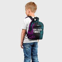 Детский рюкзак ЛЮБОВЬ СМЕРТЬ И РОБОТЫ, цвет: 3D-принт — фото 2
