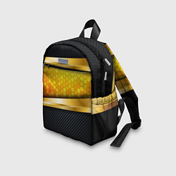 Детский рюкзак 3D ЗОЛОТЫЕ СОТЫ БРОНЯ 3Д, цвет: 3D-принт — фото 2