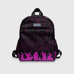 Детский рюкзак РОЗОВОЕ ПЛАМЯ PINK FLAME, цвет: 3D-принт