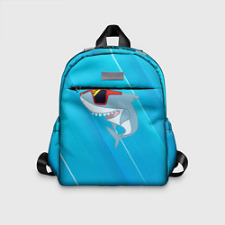 Детский рюкзак Акула в очках, цвет: 3D-принт