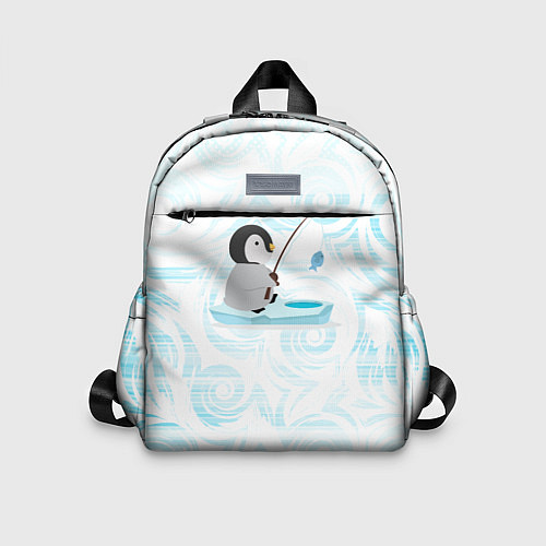 Детский рюкзак Пингвин рыбачит / 3D-принт – фото 1