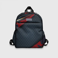 Детский рюкзак 3D Dark red & black