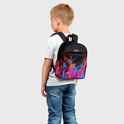 Детский рюкзак ТРИ ОГНЯ FIRE СИНИЙ ОГОНЬ, цвет: 3D-принт — фото 2