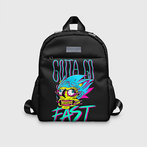 Детский рюкзак Gotta go fast / 3D-принт – фото 1