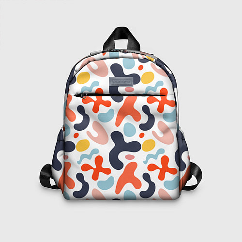 Детский рюкзак Абстрактные цветные пятна / 3D-принт – фото 1