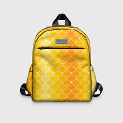 Детский рюкзак Желтая чешуя, цвет: 3D-принт