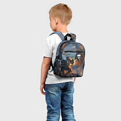 Детский рюкзак Battletech warrior, цвет: 3D-принт — фото 2