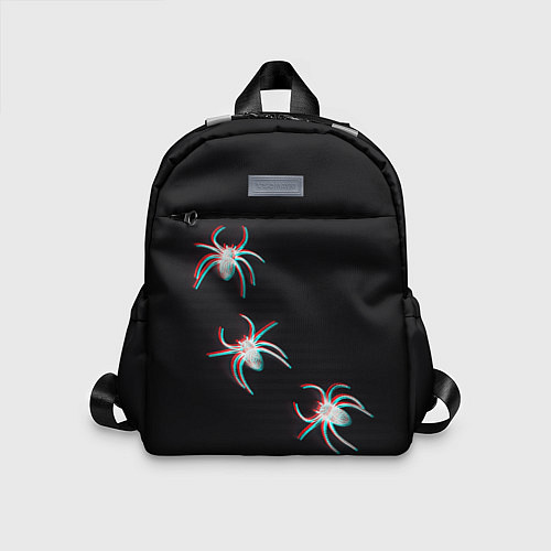 Детский рюкзак ПАУКИ ГЛИТЧ GLITCH SPIDERS / 3D-принт – фото 1