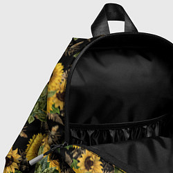 Детский рюкзак Fashion Sunflowers and bees, цвет: 3D-принт — фото 2