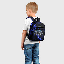 Детский рюкзак THE WITCHER МОЛНИЯ BLUE, цвет: 3D-принт — фото 2