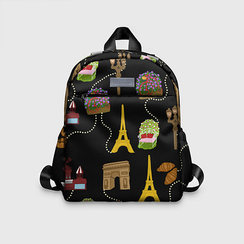 Детский рюкзак Париж / 3D-принт – фото 1