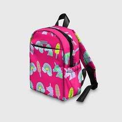 Детский рюкзак Pop it радуга и единорог, цвет: 3D-принт — фото 2