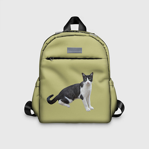 Детский рюкзак Смотрящая кошка / 3D-принт – фото 1