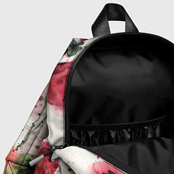 Детский рюкзак Акварельные маки,брызги краски, цвет: 3D-принт — фото 2