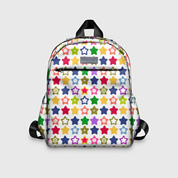 Детский рюкзак Разноцветные звездочки, цвет: 3D-принт