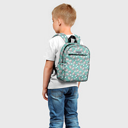 Детский рюкзак Воланы на ментоловом, цвет: 3D-принт — фото 2