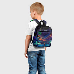 Детский рюкзак Глубокий космос, цвет: 3D-принт — фото 2