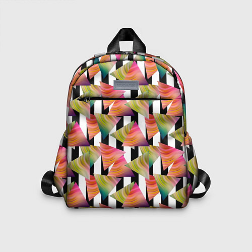 Детский рюкзак Абстрактный полосатый узор / 3D-принт – фото 1