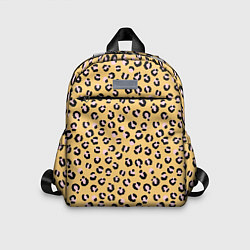 Детский рюкзак Желтый леопардовый принт, цвет: 3D-принт