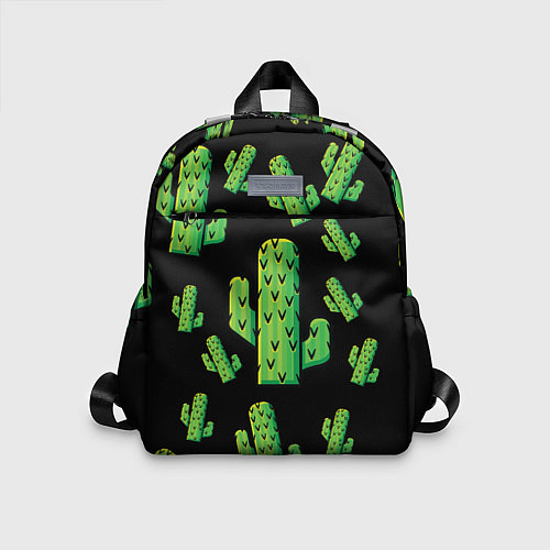 Детский рюкзак Cactus Time - Веселые кактусы / 3D-принт – фото 1
