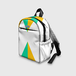 Детский рюкзак Треугольники, цвет: 3D-принт — фото 2