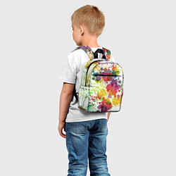 Детский рюкзак Красно-жёлтые пятна, цвет: 3D-принт — фото 2