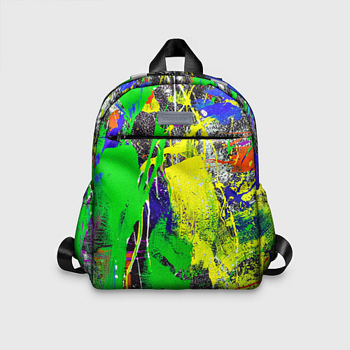 Детский рюкзак Брызги красок Grunge Paints / 3D-принт – фото 1