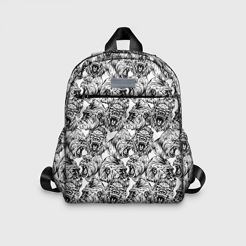 Детский рюкзак Злые Гориллы - Паттерн / 3D-принт – фото 1