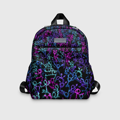 Детский рюкзак Neon Rave Party / 3D-принт – фото 1
