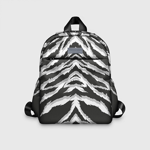 Детский рюкзак Белая шкура тигра / 3D-принт – фото 1