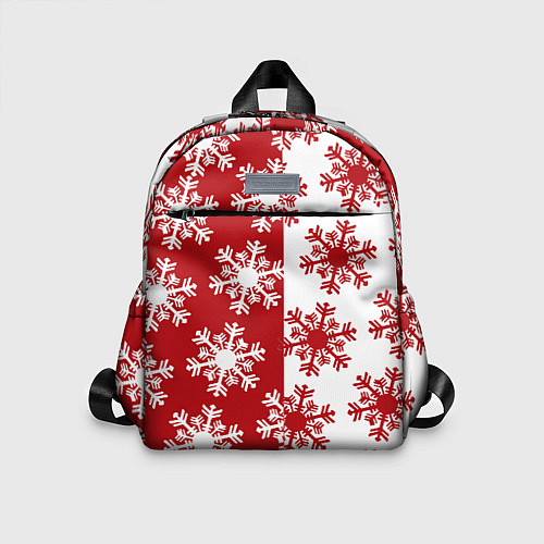 Детский рюкзак Новогодние Снежинки 2022 / 3D-принт – фото 1