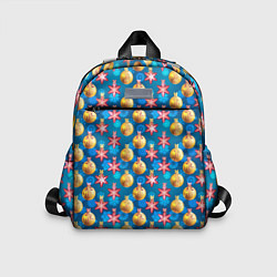 Детский рюкзак Новогодние Украшения, цвет: 3D-принт