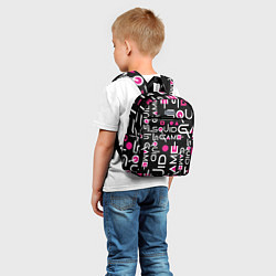 Детский рюкзак SQUID GAME ЛОГО PINK, цвет: 3D-принт — фото 2
