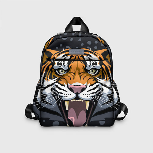 Детский рюкзак Амурский тигр в ночи / 3D-принт – фото 1