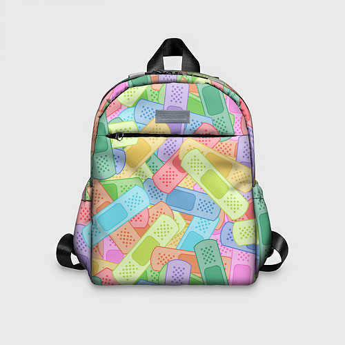 Детский рюкзак Цветные пластыри / 3D-принт – фото 1