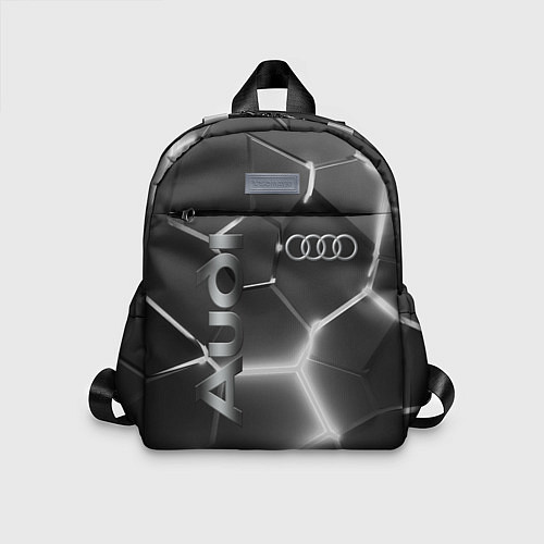 Детский рюкзак AUDI GREY 3D ПЛИТЫ / 3D-принт – фото 1
