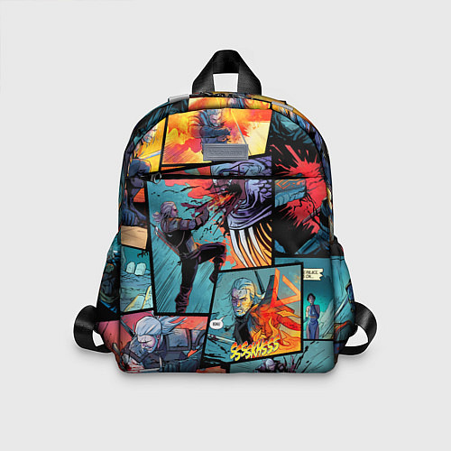 Детский рюкзак Ведьмак The Witcher комикс / 3D-принт – фото 1