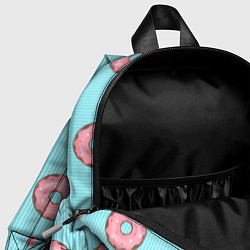 Детский рюкзак Розовые пончики, цвет: 3D-принт — фото 2