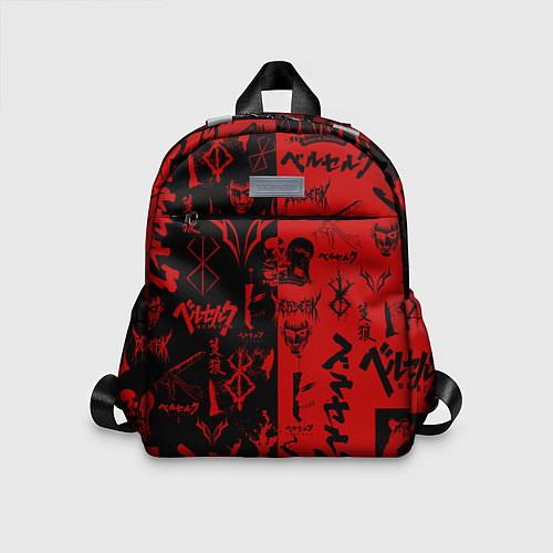 Детский рюкзак BERSERK BLACK RED БЕРСЕРК ПАТТЕРН / 3D-принт – фото 1