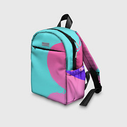Детский рюкзак Розово-голубой градиент, цвет: 3D-принт — фото 2