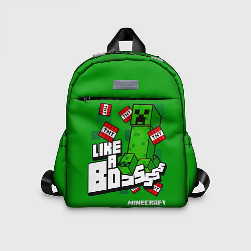 Детский рюкзак LIKE A BOSS Minecraft Creepe / 3D-принт – фото 1