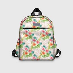 Детский рюкзак Гавайские цветы, цвет: 3D-принт