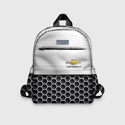 Детский рюкзак Шевроле Стальная решетка / 3D-принт – фото 1