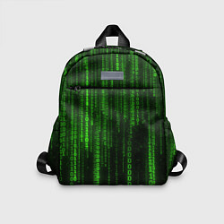 Детский рюкзак Матрица двоичный код, цвет: 3D-принт