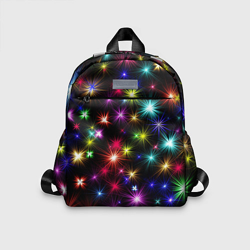 Детский рюкзак ПРАЗДНИЧНЫЕ ОГОНЬКИ / 3D-принт – фото 1