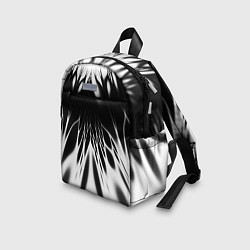 Детский рюкзак Белый и черный - коллекция Лучи - Хуф и Ся, цвет: 3D-принт — фото 2