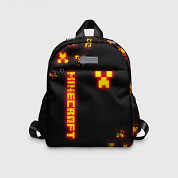 Детский рюкзак MINECRAFT ОГНЕННЫЙ КРИПЕР, цвет: 3D-принт