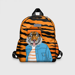 Детский рюкзак Тигр фурри на стиле, цвет: 3D-принт